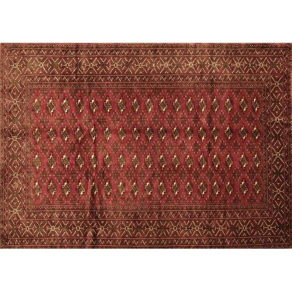 Ahgly Company Machine Washable Indoor Rectangle Southwestern Brown Country Area Rugs, 2' x 3'