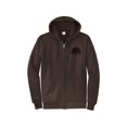 thumbnail image 1 of Gravity Outdoor Co. Zip-Up Hoodie - Dark Chocolate - Black Logo - Large, 1 of 2