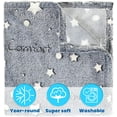 thumbnail image 5 of Liderstar Glow in The Dark Throw Blanket with Stars Plush Blanket for Kids and Adults Gray 50 x 60 inches, 5 of 9