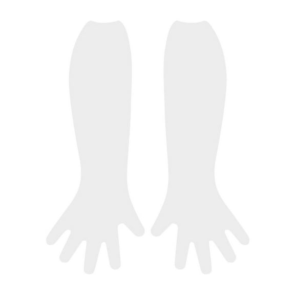 Extra Long Heavy-Duty Clear Disposable Plastic Gloves Full-Size Polyethylene Gloves for Cleaning Cooking Hair Coloring Restaurant Food Prep