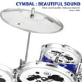 thumbnail image 4 of Ensemble de Batterie pour Enfants Kit de Batterie Jazz pour Tout-Petit Ensemble de Batterie avec Tabouret Instruments de Percussion Ensemble de Batterie Jouets, 4 of 6