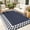 Blue, variant on COOLYI Outdoor Rug for Patios Waterproof, Anti-slip Plastic Straw Garden Mat Carpet, Reversible Decking Rug, UV Resistant Indoor Geometric Area Rugs for Camping, Backyard Blue 9*12ft