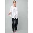 thumbnail image 2 of Jessica London Women's Plus Size Lightweight Linen-Blend Straight-Leg Pants, 2 of 6