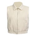 thumbnail image 1 of Chaleco George para Mujer, Cuello Camisero Crema Talla M, 1 of 4
