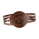 thumbnail image 1 of Cinturón ancho medieval de diseño vintage ajustable para hombres y mujeres, cinturón de corsé de caballero. Marrón, 1 of 9