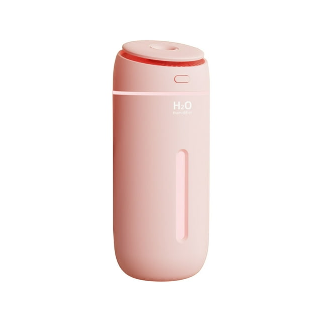 EGNMCR USB Humidifier With Colorful ,Large Capacity 400ML Quiet Cool Mist Humidifier For Car And Office ,Plants, Easy To Clean Home humidifier