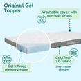 thumbnail image 4 of Sleepyhead 3-inch Full XL Gel Mattress Topper with Washable Cover - College Dorm Room Essential, 4 of 9