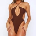 thumbnail image 5 of TEVEQ One Swimsuit for Women Neck Swimwear Cut Out Bathing Suit One Piece Swimsuit Women Tummy Control Slimming Cheeky Modest 2025 Trendy Swim Suits for Women 2025 Bathing Suit for Women One Piece, 5 of 6
