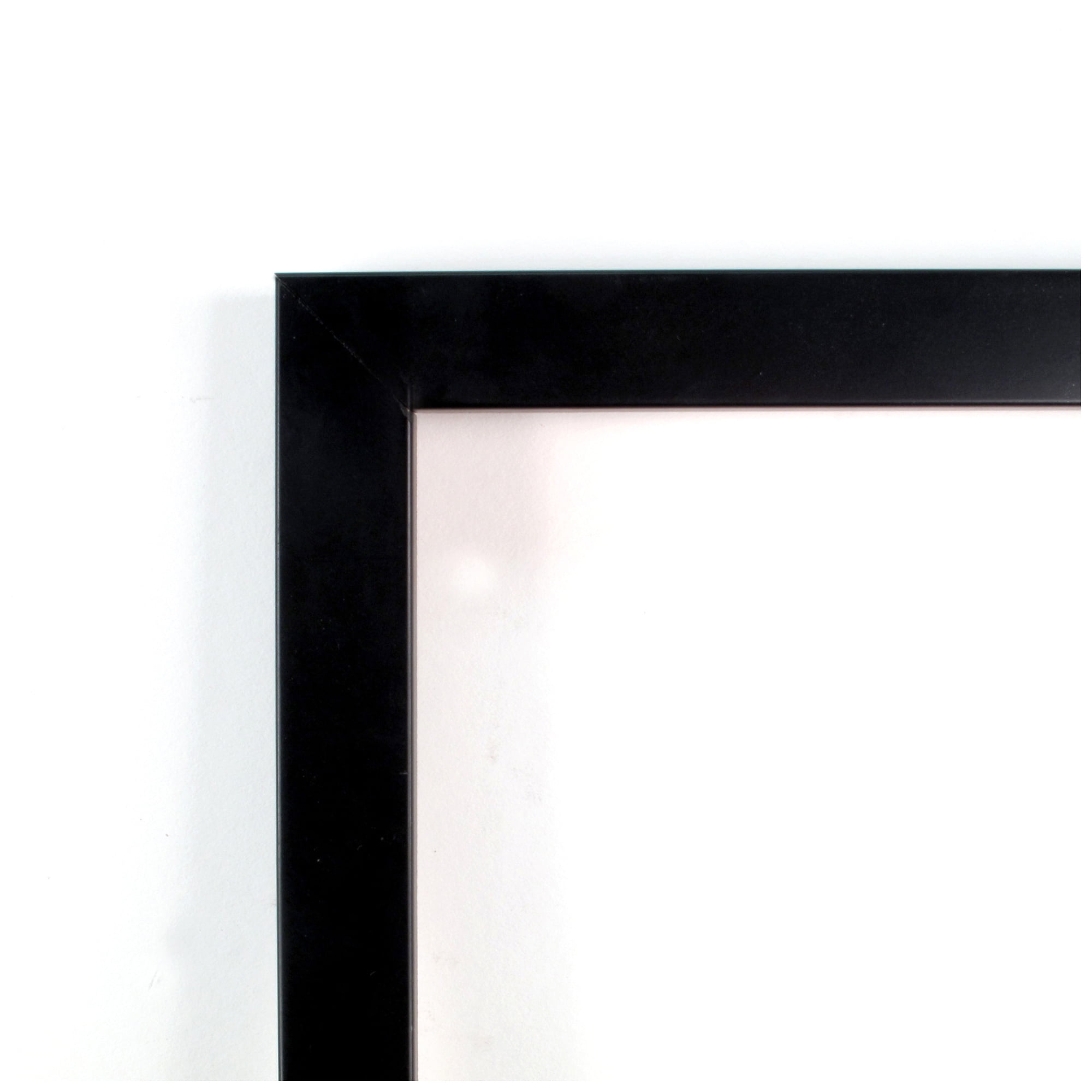 Amanti Art Natural Cork Board Wood Framed Svelte Noir Black Bulletin Board 19 in. x 13 in.
