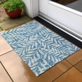thumbnail image 6 of Addison Rugs Chantille Indoor/Outdoor Transitional Floral Teal Washable Rectangle Rug, 1'8" x 2'6", 6 of 6