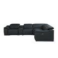 thumbnail image 4 of Titan Furnishings 6-Piece 1 Console 3-Power Reclining Italian Leather Sectional, 4 of 7
