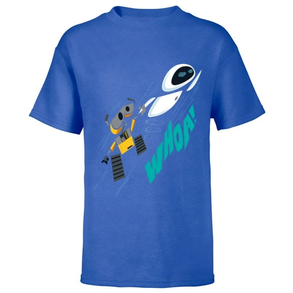 Disney and Pixar’s Wall-E and EVE Whoa! - Short Sleeve T-Shirt for Kids - Customized-Royal