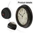 thumbnail image 7 of 12'' Waterproof Wall Clock With Thermometer And Hygrometer For Garden Retro Waterproof Clock Noise-Free Clock For Indoor/Outdoor, 7 of 7