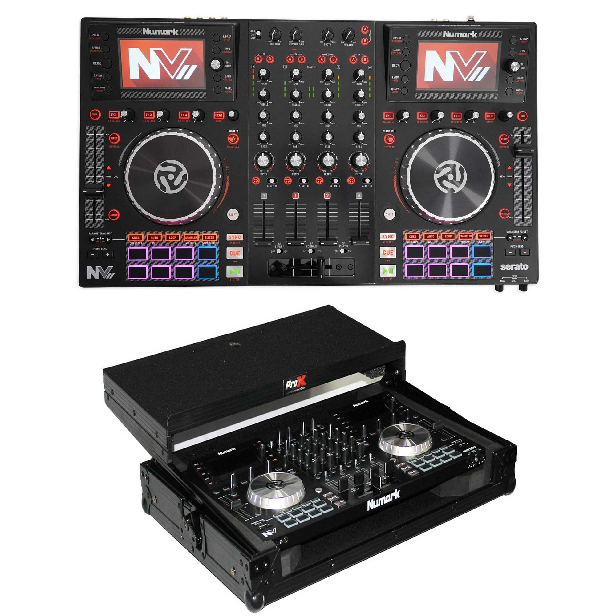 Numark NVII Intelligent Dual-Display 4-Ch USB Serato DJ Controller
