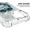 thumbnail image 4 of Compatible with iPhone 11 Case Liquid Glitter Cute Stylish Slim Silicone Quicksand Sparkle Shockproof Protective for Women Girls Case for iPhone 11 6.1 inch Pearl Owl YB, 4 of 12