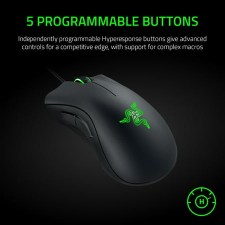 Razer - DeathAdder Essential Wired Optical Gaming Mouse - Black