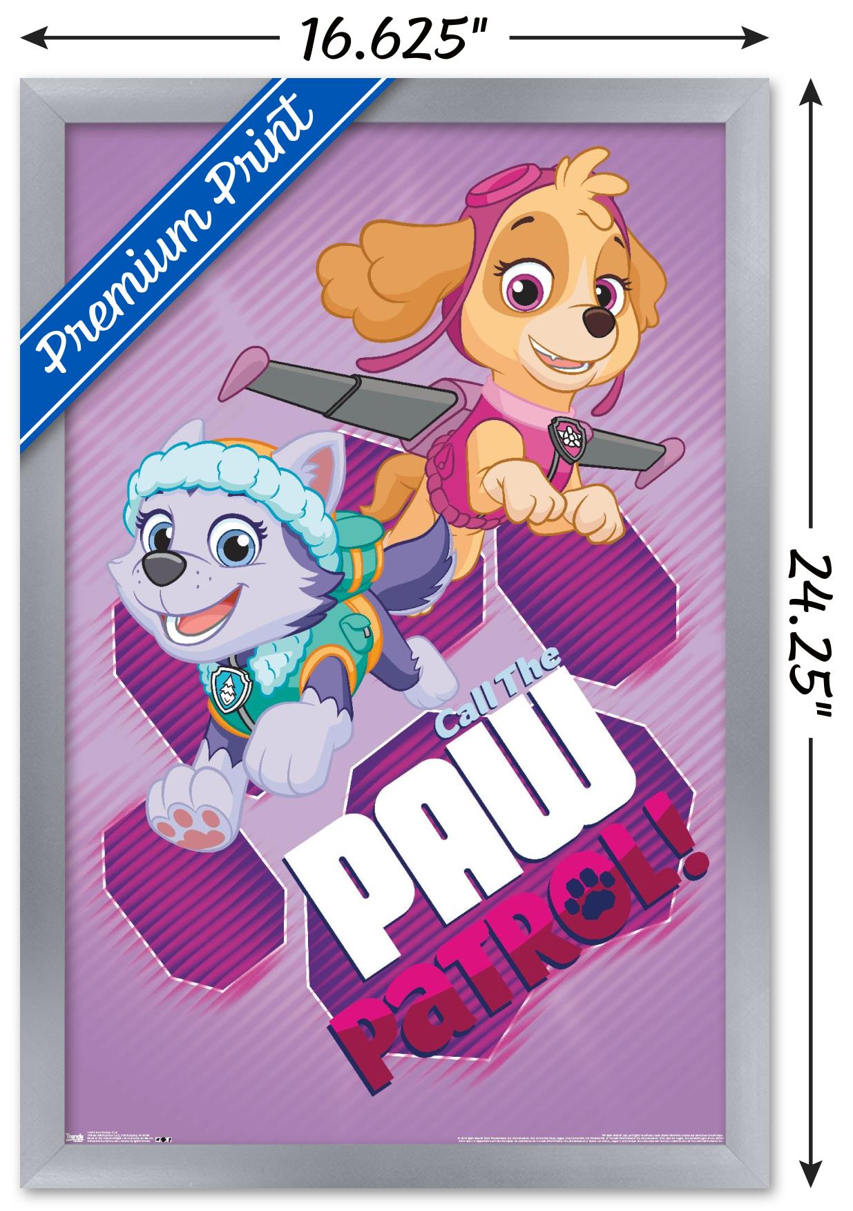 Nickelodeon Paw Patrol - Call Wall Poster, 14.725" x 22.375", Framed