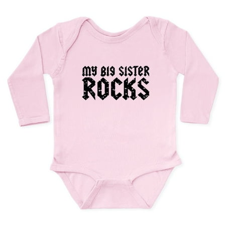 

CafePress - My Big Sister Rocks Body Suit - Long Sleeve Infant Bodysuit