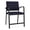 Navy, variant on Newport Reception Waiting 24.5" Oversize Hip Chair / Black Steel / Blue
