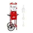 thumbnail image 2 of 40 cups,Popcorn Machine with Cart ,Wheels & 10 Oz Kettle Popcorn Maker  Measuring 3 plastic spoon Home Theater Popcorn Machine-Red, 2 of 5