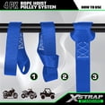 thumbnail image 2 of XSTRAP STANDARD Heavy-Duty 2,000 lb Breaking Strength 50 ft Rope Hoist, with 2 pcs Soft Loops, 2 of 9