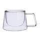 thumbnail image 1 of Taza de vidrio doble, hecha a mano, para bebidas, té, capuchino y café. B, 1 of 8