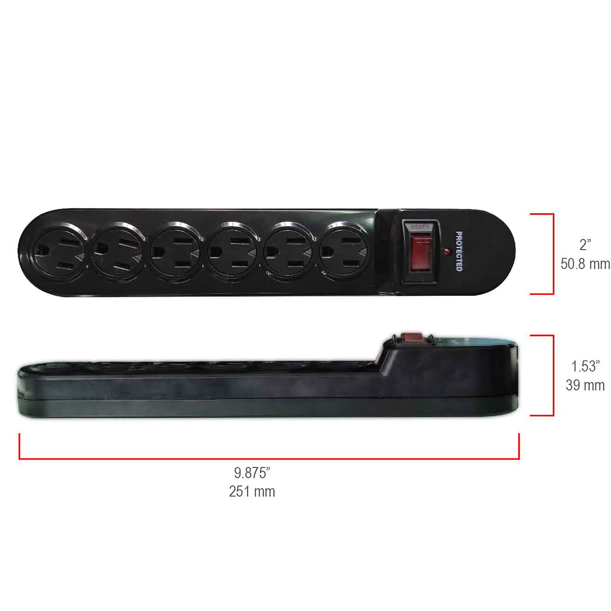 Hyper Tough 6-Outlet Surge Protector 900-Joule photo 5