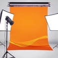 thumbnail image 3 of ABPHOTO Polyester Abstract 3D Stereoscopic Photography Background Orange Backdrop Art Photo Studio Backdrop Props Wall 5x7ft, 3 of 5