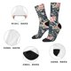 thumbnail image 5 of Balery Vintage Floral Calcetas Largas con Estampado para Hombre y Mujer – Suaves y Transpirables, Talla Única (US 5-11), 5 of 6