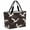 Brown, variant on White Crane Beach Bag for Women, Large Breathable Mesh Beach Tote Bag, Vintage Chinese Cloud Art Blue Gold Sandproof Lightweight Travel Bags for Vacation Picnic Swimming Pool 15.7"x15.7"x9.1"