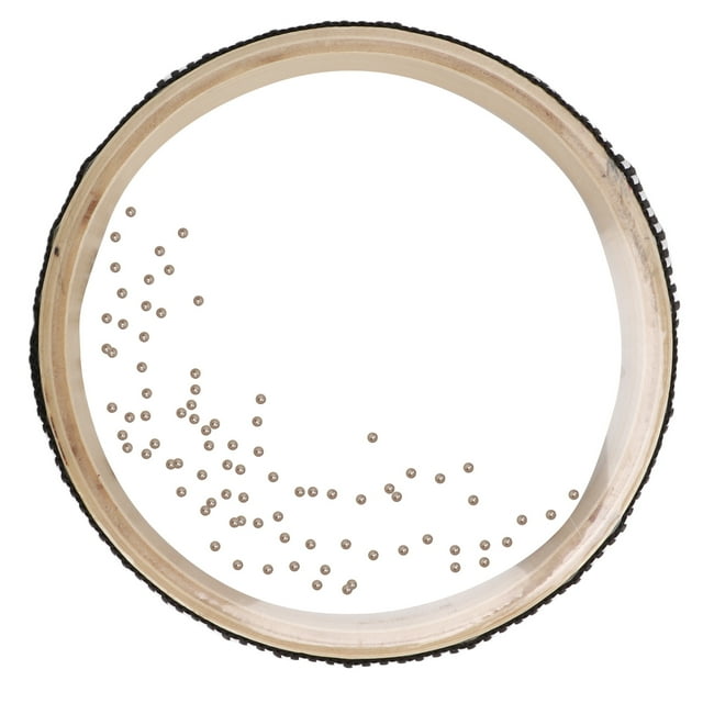 Ocean Drum, 6.1in Natural Colour Wave Bead Drums Instrument Transparent for Child