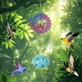 thumbnail image 4 of Zhourta Wind Chimes Hummingbird Feeders for Outdoors Painted Animal Shapes Sunlight Refractor Hanging Squirrel Ant and Bee Proof Never Leak Charming Garden Decor for Outside, 4 of 6