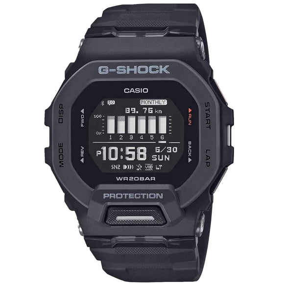 G-Shock GBD200 Reloj con caja cuadrada para hombre, color negro