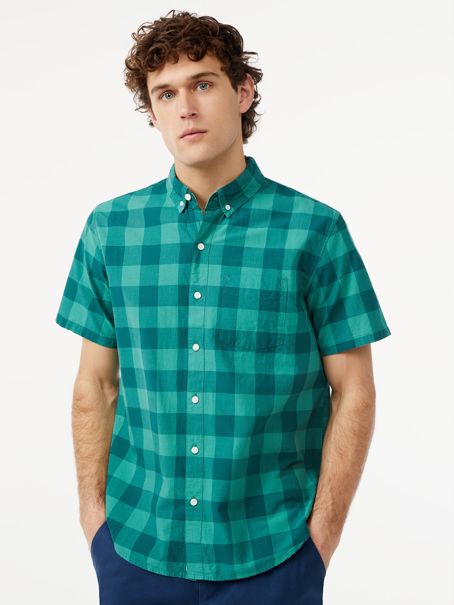mens short sleeve button up shirts canada