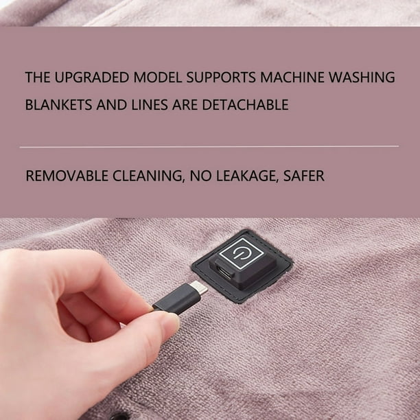 Doublure De Sac De Couchage Chauffante électrique USB, Rechargeable, Grande Taille, Noir