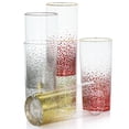thumbnail image 2 of Gibson Home Laurie Gates Audrey Hill Decorated Tumbler Glasware, Glass, 16 oz, Set of 3, with 3 Different Colors, Glassware and Drinkware, 2 of 6