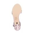 thumbnail image 4 of NINA Womens Gold Criss Cross Straps Glamorous Cut Out Detail At Rear Counter Glitter Cushioned Venus Open Toe Stiletto Buckle Dress Heels Shoes 8 M, 4 of 4