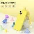 thumbnail image 3 of Compatible with iPhone 15 Case Shockproof with Screen Protectors, Waterproof Liquid Silicone Rubber Full Cover Protective Case for iPhone 15 6.1 inch-Lemon Yellow, 3 of 13