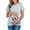 Gray, variant on Odeerbi Maternity Clothes Maternity Blouse for Women Breastfeeding Fashion 2025 Casual Solid Color Print Short Sleeve Pregnant Tops Black