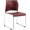 Burgundy, variant on NPS 8800 Series 30.75" Modern Cafetorium Plastic Stack Chair in Black