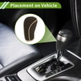 thumbnail image 3 of Unique Bargains 1 Pcs Universal Car SUV Truck Manual Gear Shift Knob Cover Dark Brown Fabric, 3 of 7