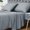 Dark grey, variant on Bamboo Bed Sheets Set King Size, Cool Sheets for Hot Sleepers, Super Soft, Smooth and Breathable Bed Sheets with 16" Deep Pocket, 4 Piece Bedding Sheet and Pillowcases (White, King)