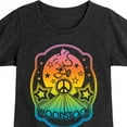 thumbnail image 3 of Peanuts - Psychedelic Color Burst Woodstock - Peace - Toddler & Youth Girls Short Sleeve Graphic T-Shirt, 3 of 6
