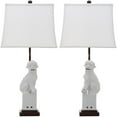 thumbnail image 2 of SAFAVIEH Foo Dog 28.5 in. H Solid Table Lamp, White, Set of 2, 2 of 7