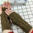 thumbnail image 1 of Women's Winter Knitted Stretch Keep Warm Riding Gloves with Mobile Phone, 1 of 4