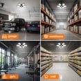 thumbnail image 3 of DAYBETTER Garage Lights - 1Pack Super Bright LED Garage Ceiling Light 6500K LED Shop Light w/ 6 Deformable Panels Screw in E26 Socket Light Bulbs for Workshop Storage Warehouse Attic, 3 of 6