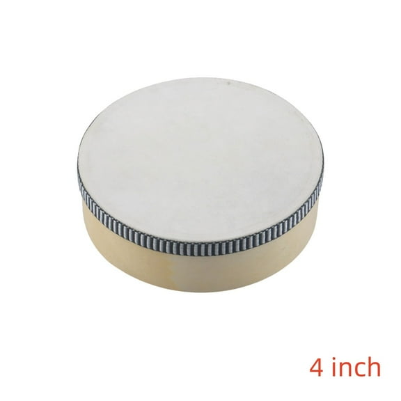 BTOER 4/6/8/10 Inch Hand Held Drum Tambourine Drum Metal Jingles Percussion Musical Instrument Toys For KTV Party Kids Games, 4in