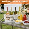 thumbnail image 7 of Ice Buckets for Parties 2 Packs with Scoops, 5.5L Clear Acrylic Ice Champagne Buckets Tub for Parties,Mimosa Bar Supplies,Beer,Beverage&Drinks, 7 of 7