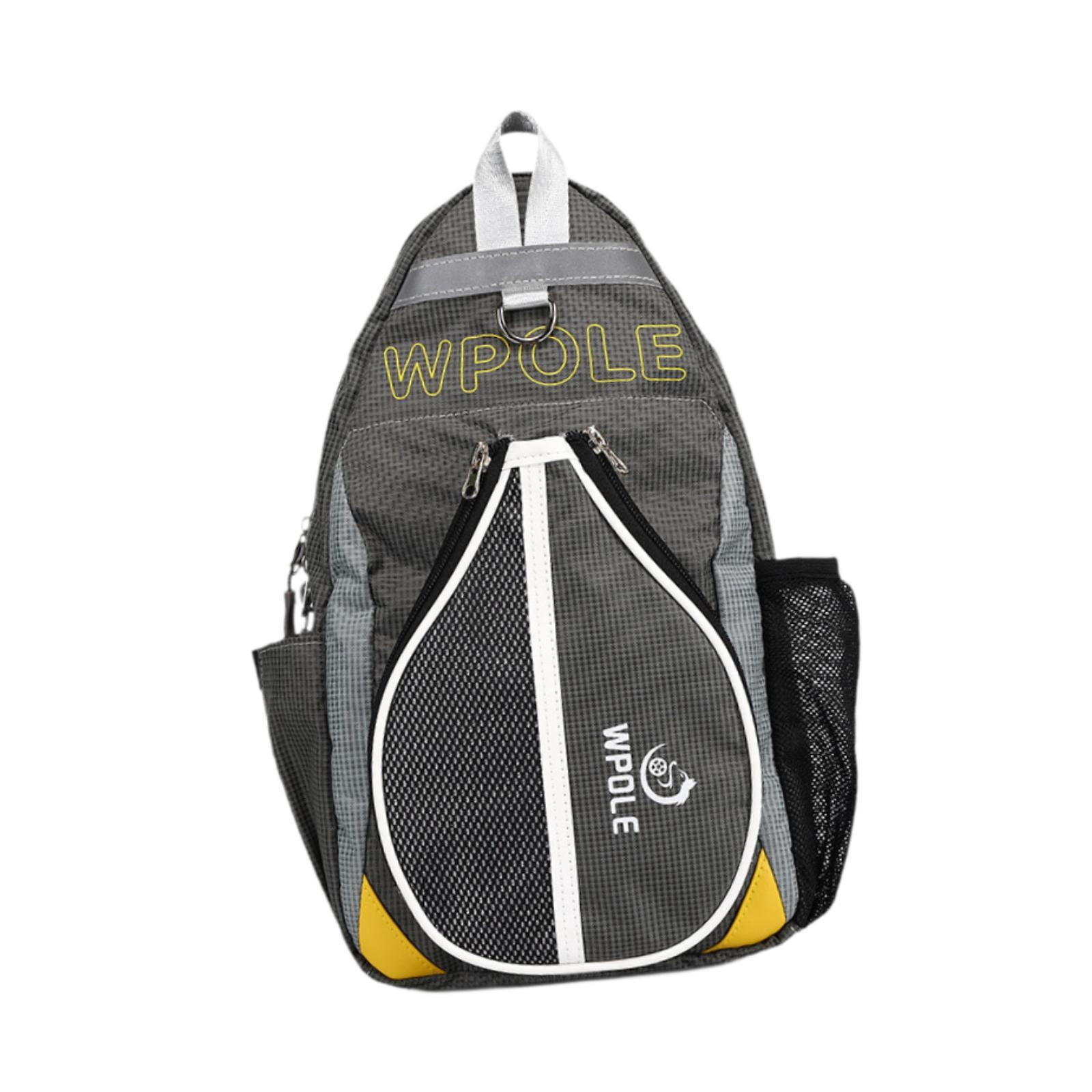 Baoblaze Table Tennis Bag Carrier Leisure Chest Bag for Tennis Racket Beginner Travel Grey