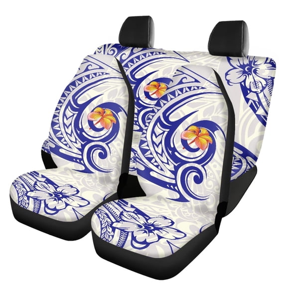 Pzuqiu Car Seat Covers Full Set, Compatible with Car Seats SUV Seats, Auto Interior Decor Protector for Truck Sedans Easy to Install, Floral